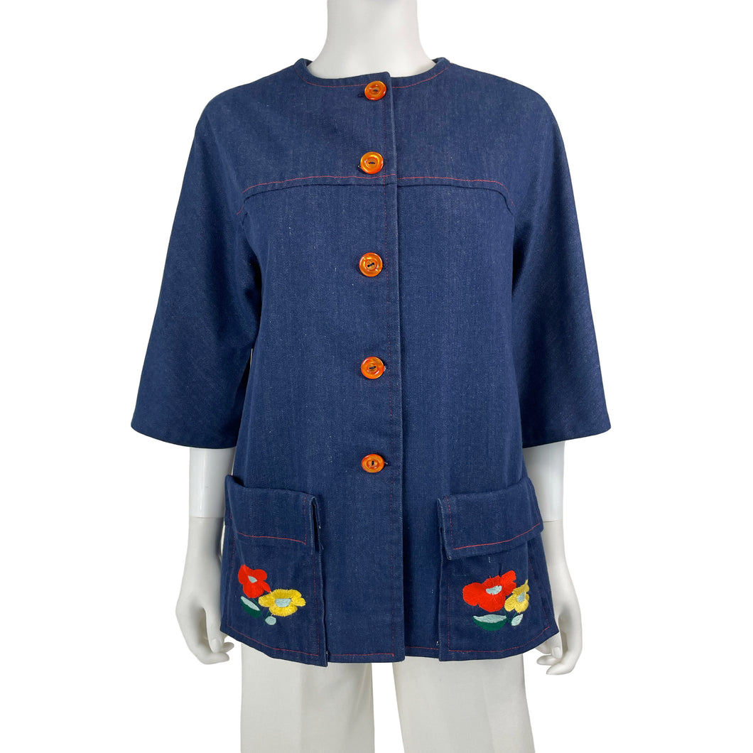Embroidered Chore Coat - Size M