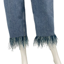 Load image into Gallery viewer, 1:1 Feather Trimmed Denim - Size L

