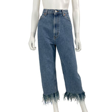Load image into Gallery viewer, 1:1 Feather Trimmed Denim - Size L
