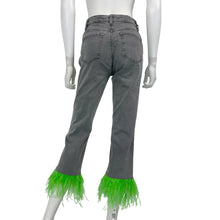 Load image into Gallery viewer, 1:1 Feather Trimmed Denim - Size S
