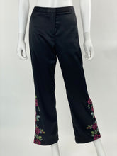 Load image into Gallery viewer, Embroidered Satin Pant
