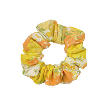 Load image into Gallery viewer, 1:1 Handmade Orange Floral Scrap Scruchie
