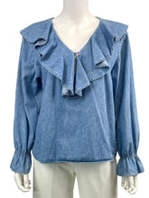Load image into Gallery viewer, Ruffle Collar Blouse
